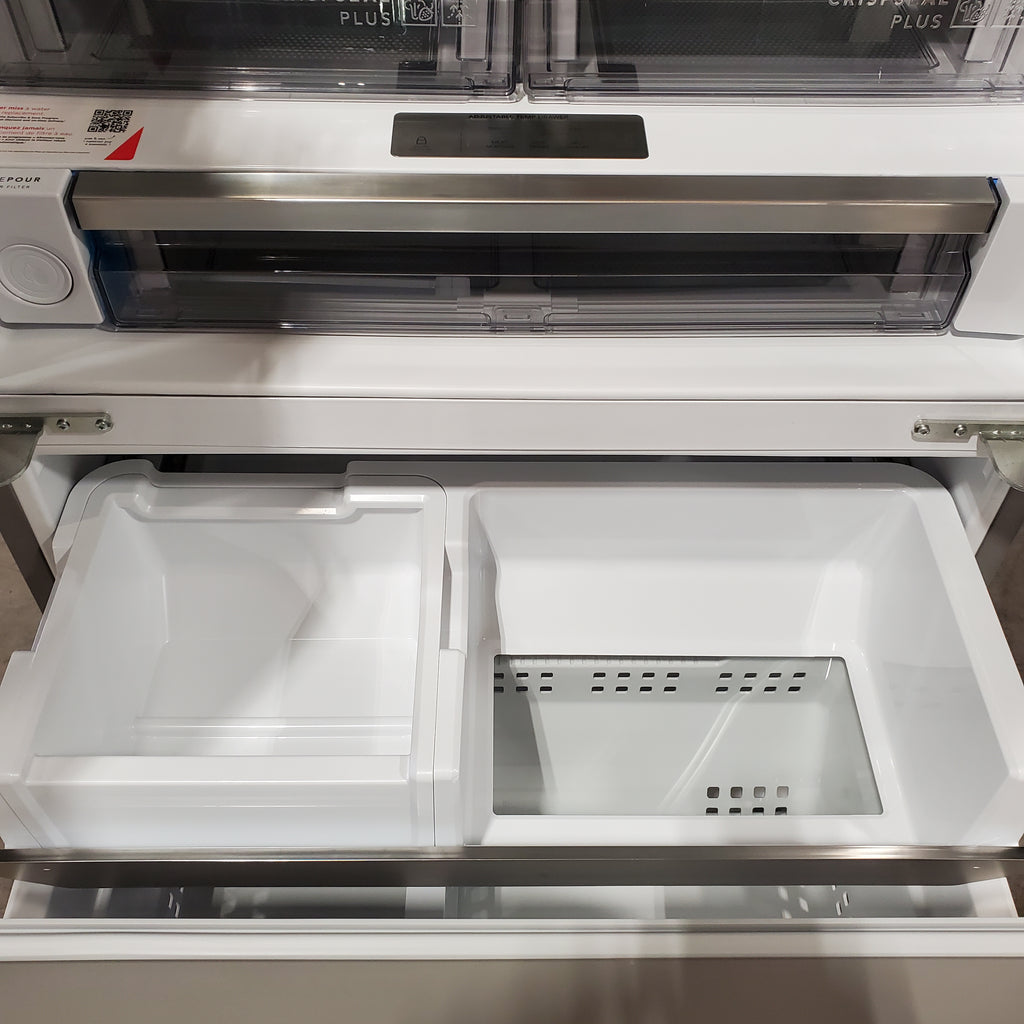 Frigidaire Professional Stainless Steel Counter Depth 3 Door French Door 23 Cu. Ft. Refrigerator with Adjustable Temperature Drawer and CrispSeal Plus Crispers 31132SD85 - PRFG2383AFC - Scratch and Dent (Minor)