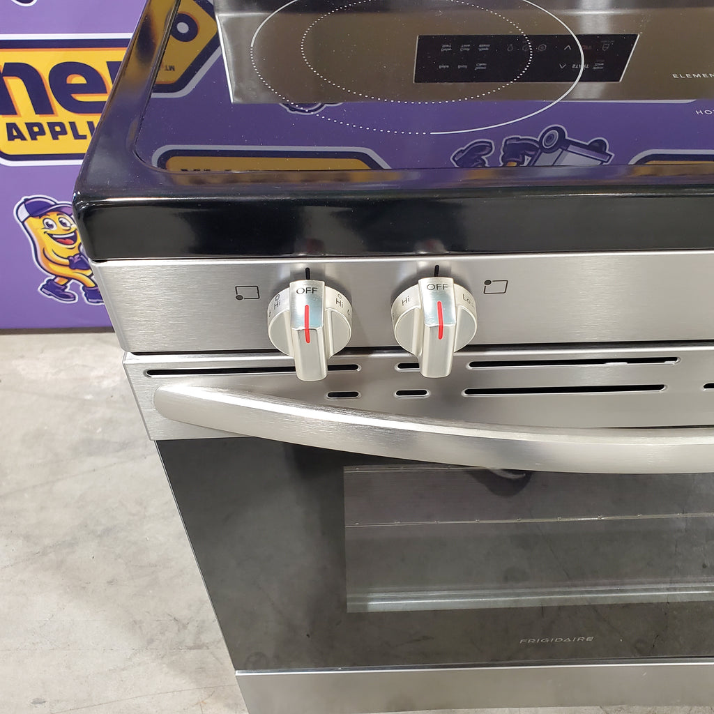 Pictures of Frigidaire Fingerprint Stainless Steel Electric 30 Inch 5 Burner Ranch with Even Temp Element and Even Baking Technology FCRE306LAF - Scratch and Dent (Minor) - Neu Appliance Outlet - Discount Appliance Outlet in Austin, Tx
