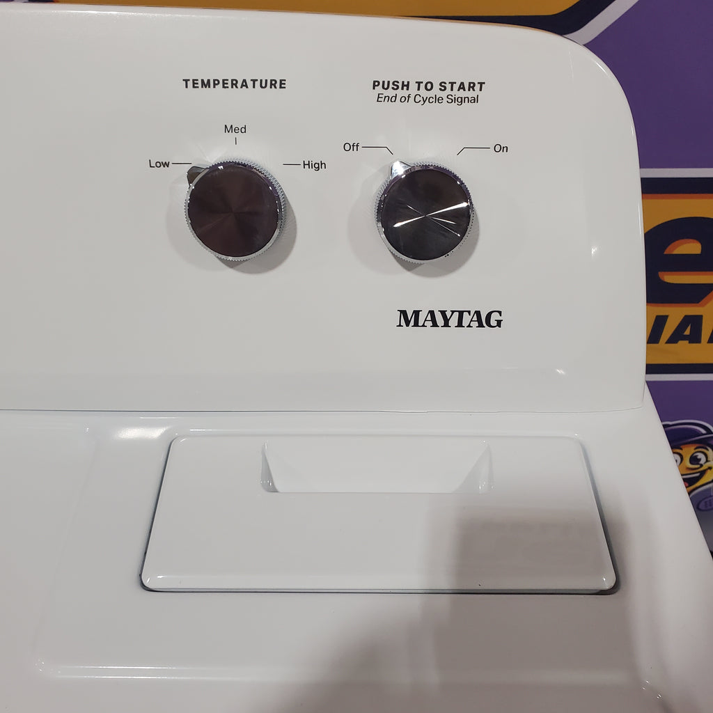 Pictures of Maytag Top Load 3.8 cu. ft. Washer with Deep Fill and Quick Wash Cycle MVW4005SW - Open Box and Maytag Top Load Electric Wrinkle Prevent 7.0 cu. ft. Dryer with Auto Dry 16128 - MED4005SW - Open Box - Neu Appliance Outlet - Discount Appliance Outlet in Austin, Tx