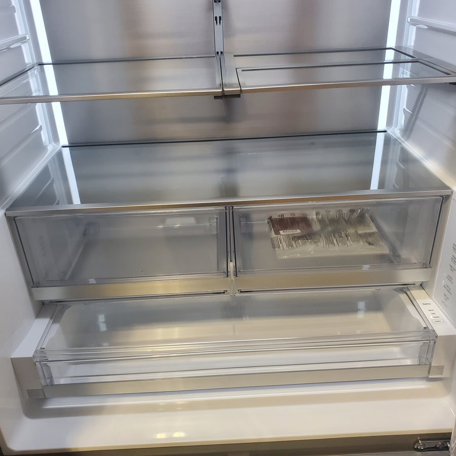 LG 26 cu. ft. Counter-Depth French Door Refrigerator in Stainless Steel with Mirror InstaView™ LRYKC2606S - Scratch & Dent (Minor)