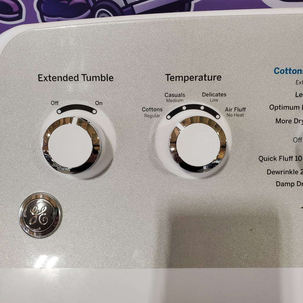 Pictures of GE White Electric Aluminized Alloy Drum 7.2 Cu. Ft. Capacity Dryer with Sensor Dry and Extended Tumble GTD45EASJWS - Certified Refurbished - Neu Appliance Outlet - Discount Appliance Outlet in Austin, Tx