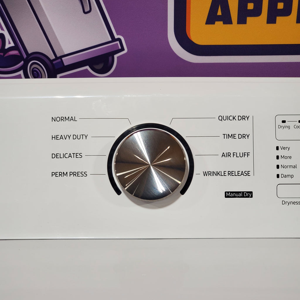 Samsung 4.5 cu. ft. Top Load Washer with Vibration Reduction Technology+ in White WA45T3200AW - Certified Refurbished and Samsung 7.2 cu. ft. Electric Dryer with Sensor Dry in White 16061 - DVE45T3200W - Open Box