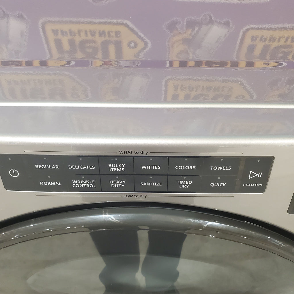 Pictures of Chrome Shadow Whirlpool 7.4 Cu. Ft. Electric Wrinkle Shield Dryer with Steam WED6605MC - Scratch & Dent - Minor - Neu Appliance Outlet - Discount Appliance Outlet in Austin, Tx