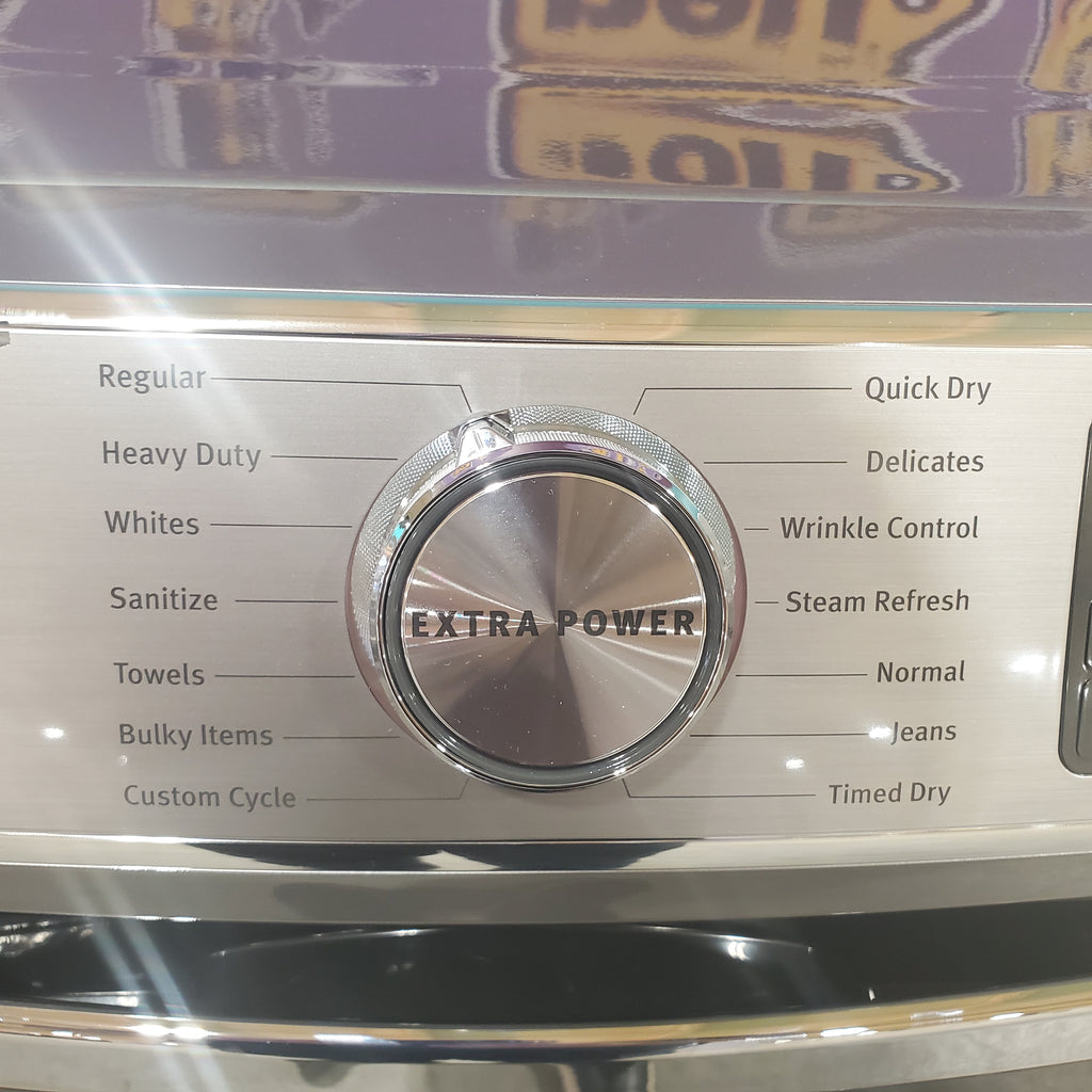 Pictures of Maytag Metallic Slate Smart Front Load Electric 7.3 Cu. Ft. Dryer with Extra Power and Advanced Moisture Sensing Plus MED8630HC - Scratch and Dent (Moderate) - Neu Appliance Outlet - Discount Appliance Outlet in Austin, Tx