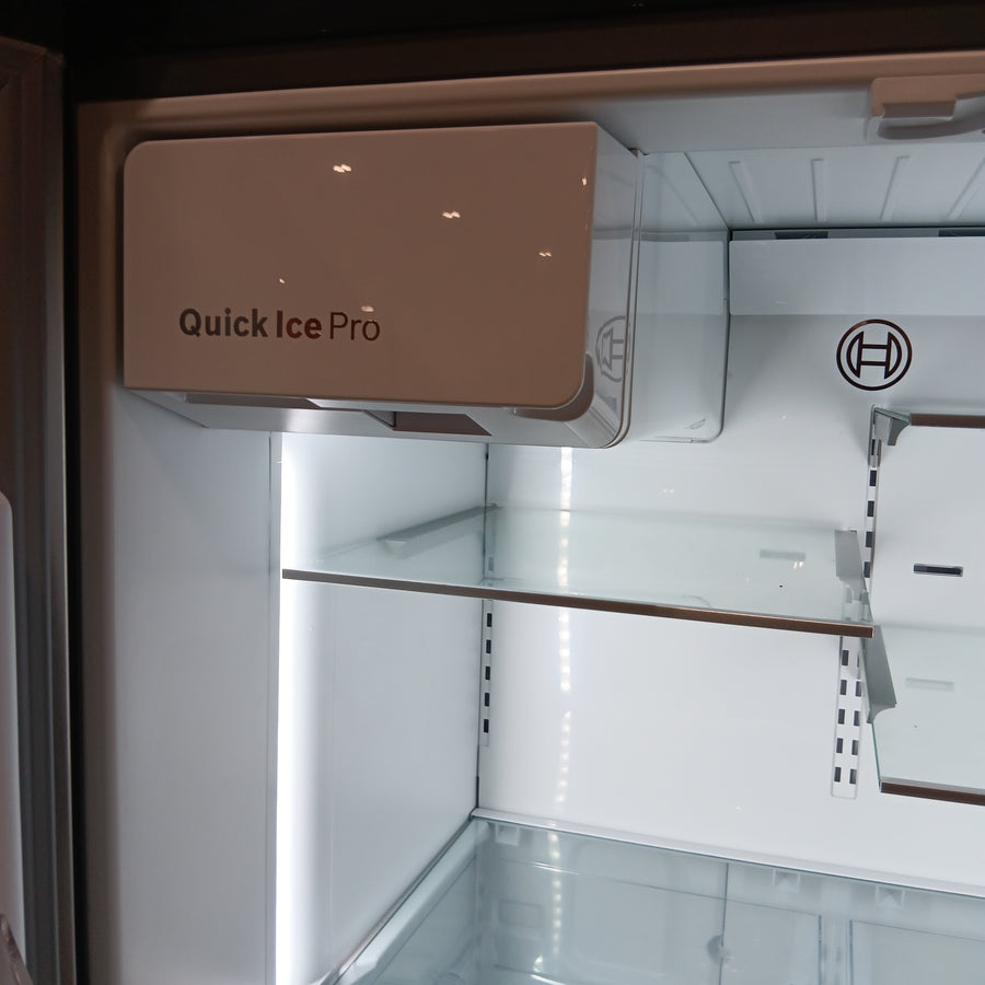 Bosch Fastest Ice Maker Standard-Depth 300 Series 26-cu ft 3-Door Smart Compatible French Door Refrigerator with Ice Maker with Water and Ice Dispenser in Stainless Steel B36FD31ENS - Scratch & Dent (Major)