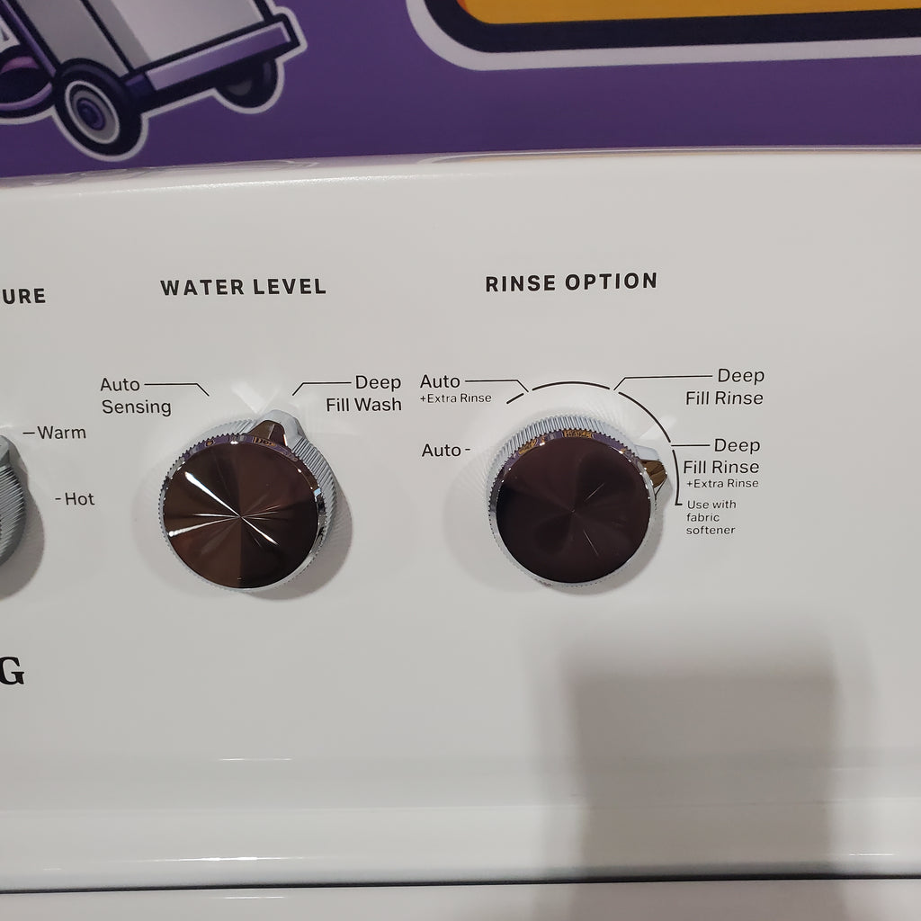 Pictures of Maytag Top Load 3.8 cu. ft. Washer with Deep Fill and Quick Wash Cycle MVW4005SW - Open Box and Maytag Top Load Electric Wrinkle Prevent 7.0 cu. ft. Dryer with Auto Dry 16128 - MED4005SW - Open Box - Neu Appliance Outlet - Discount Appliance Outlet in Austin, Tx