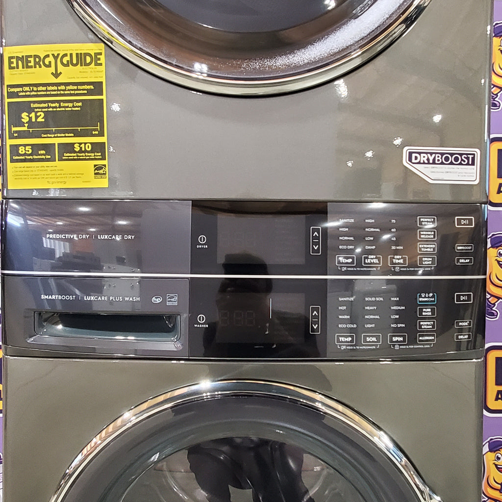 Pictures of Electrolux Titanium 600 Series Laundry Tower Single Unit 4.5 cu ft Washer & 8 cu ft Electric Dryer ELTE7600AT - Scratch & Dent (Minor) - Neu Appliance Outlet - Discount Appliance Outlet in Austin, Tx