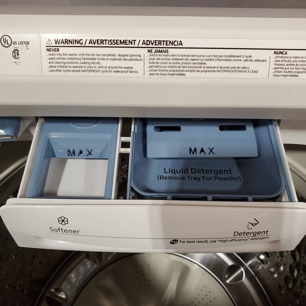 Pictures of Samsung ENERGY STAR 5.0 cu. ft. Top Load Washing Machine with Active Water Jet 1CR02126 - WA50R5200AW - Certified Refurbished - Neu Appliance Outlet - Discount Appliance Outlet in Austin, Tx