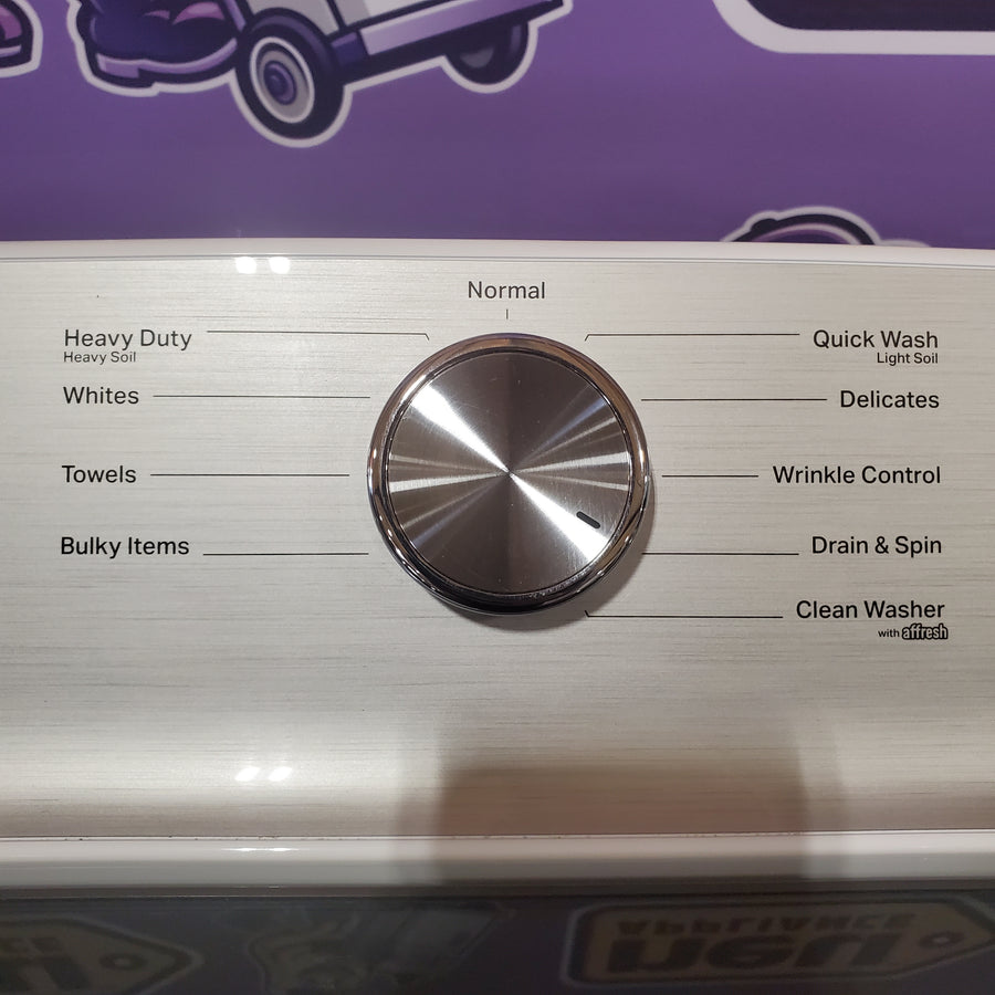 Maytag Top Load 4.8 cu ft Washer with Deep Fill and Slow-Close Glass Lid 30133SD126 - MVW6200KW - Scratch & Dent (Minor)