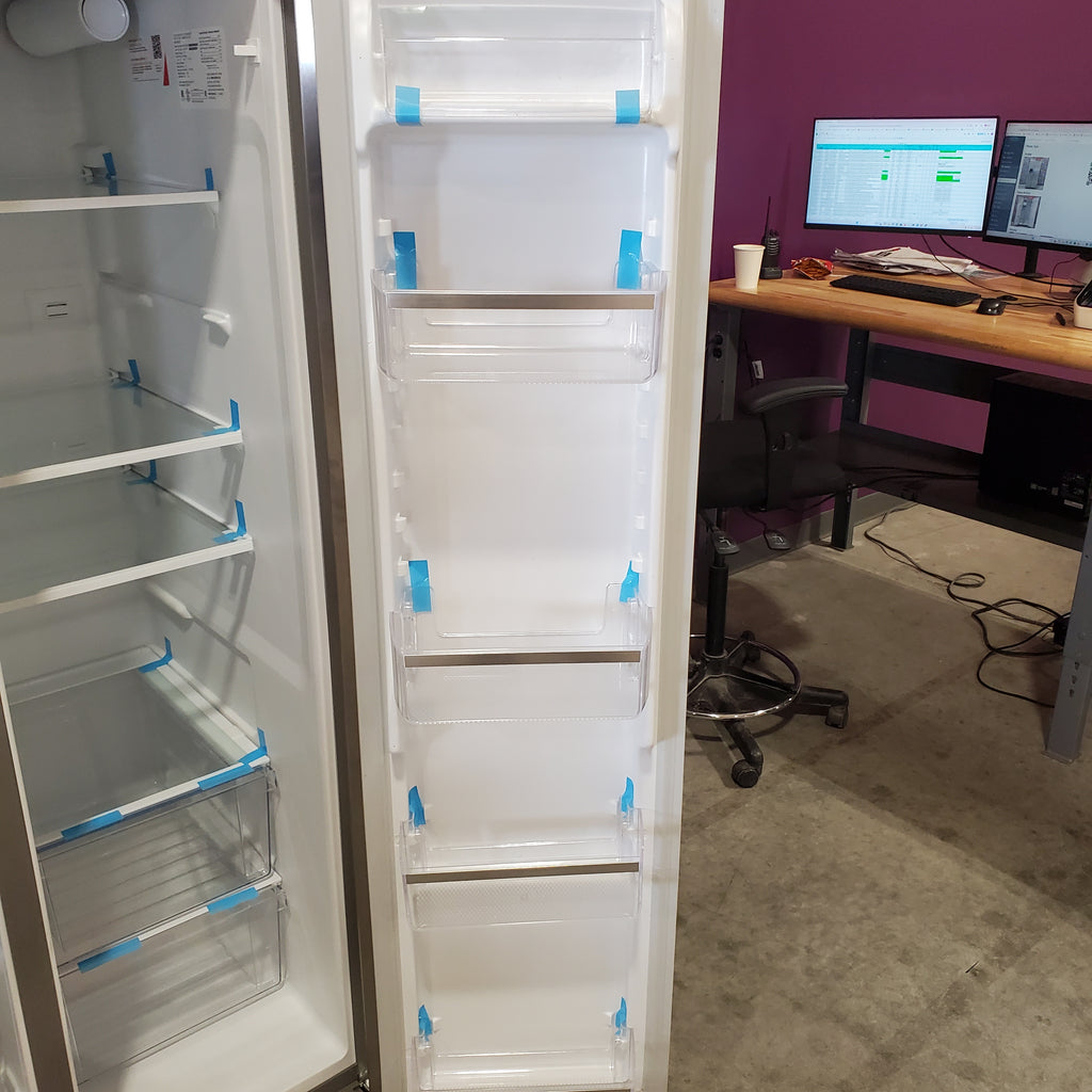 Pictures of Frigidaire 33" Wide 22.3 cu. ft. ENERGY STAR Side by Side Refrigerator Stainless Steel with Exterior Water and Ice Dispenser FRSS2323AS - Scratch & Dent - (Minor) - Neu Appliance Outlet - Discount Appliance Outlet in Austin, Tx