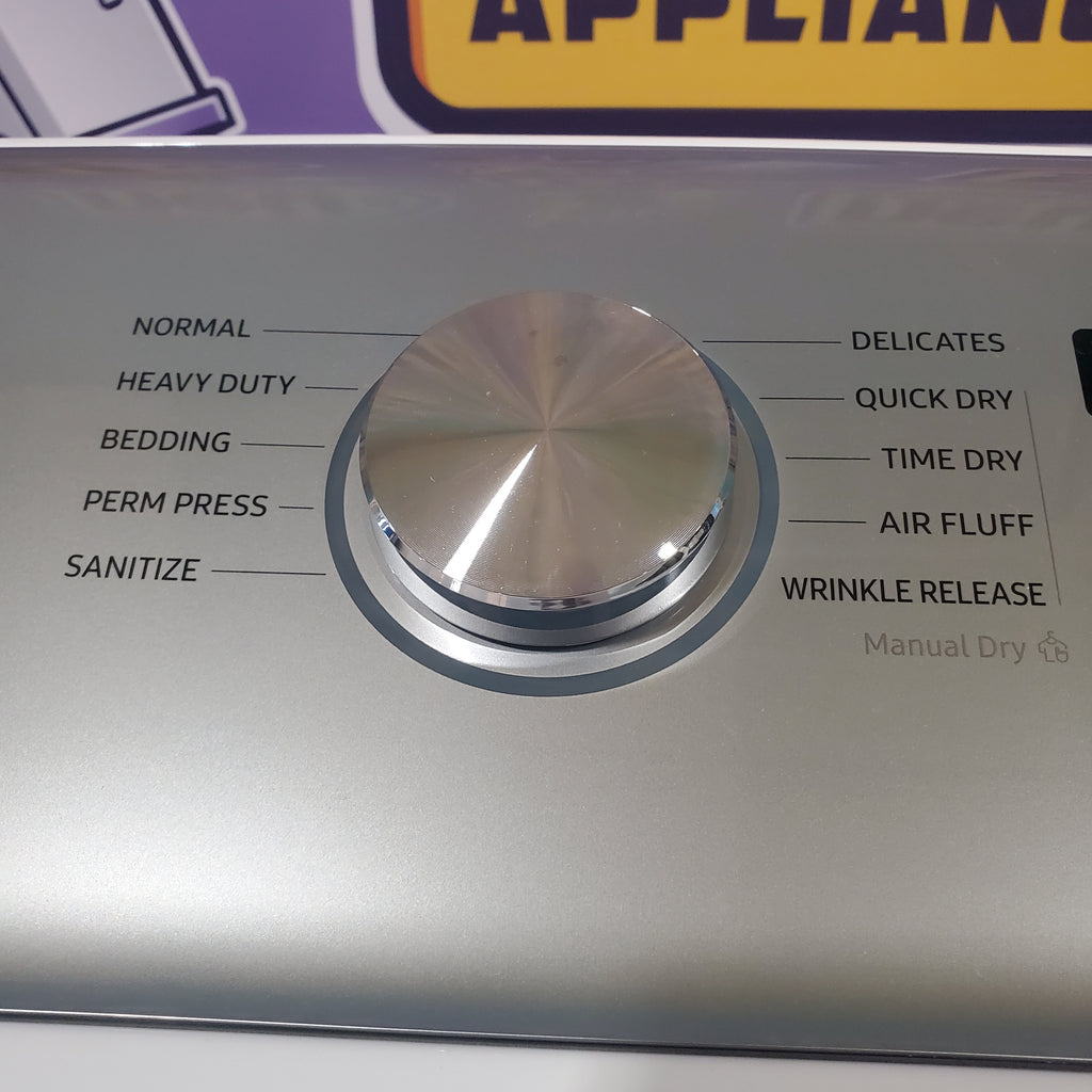Pictures of Samsung White Top Load 5.0 Cu. Ft. Washer with Active Water Jet WA50R5200AW - Certified Refurbished and Samsung White Electric 7.4 Cu. Ft. Dryer with Sensor Dry DVE50R5200W - Scratch and Dent (Minor) - Neu Appliance Outlet - Discount Appliance Outlet in Austin, Tx