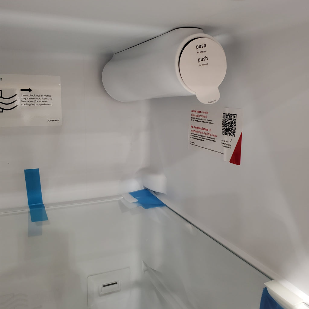 Frigidaire 22 Cu. Ft. Counter-Depth Side-by-Side Refrigerator in Stainless Steel 3SD968 - FRSC2333AS - Scratch & Dent (Moderate)