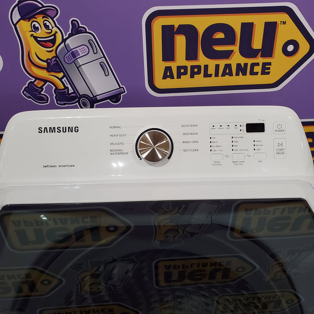 Pictures of Samsung 4.5 cu. ft. Top Load Washer with Vibration Reduction Technology+ in White 3SD643 - WA45T3200AW - Open Box - Neu Appliance Outlet - Discount Appliance Outlet in Austin, Tx