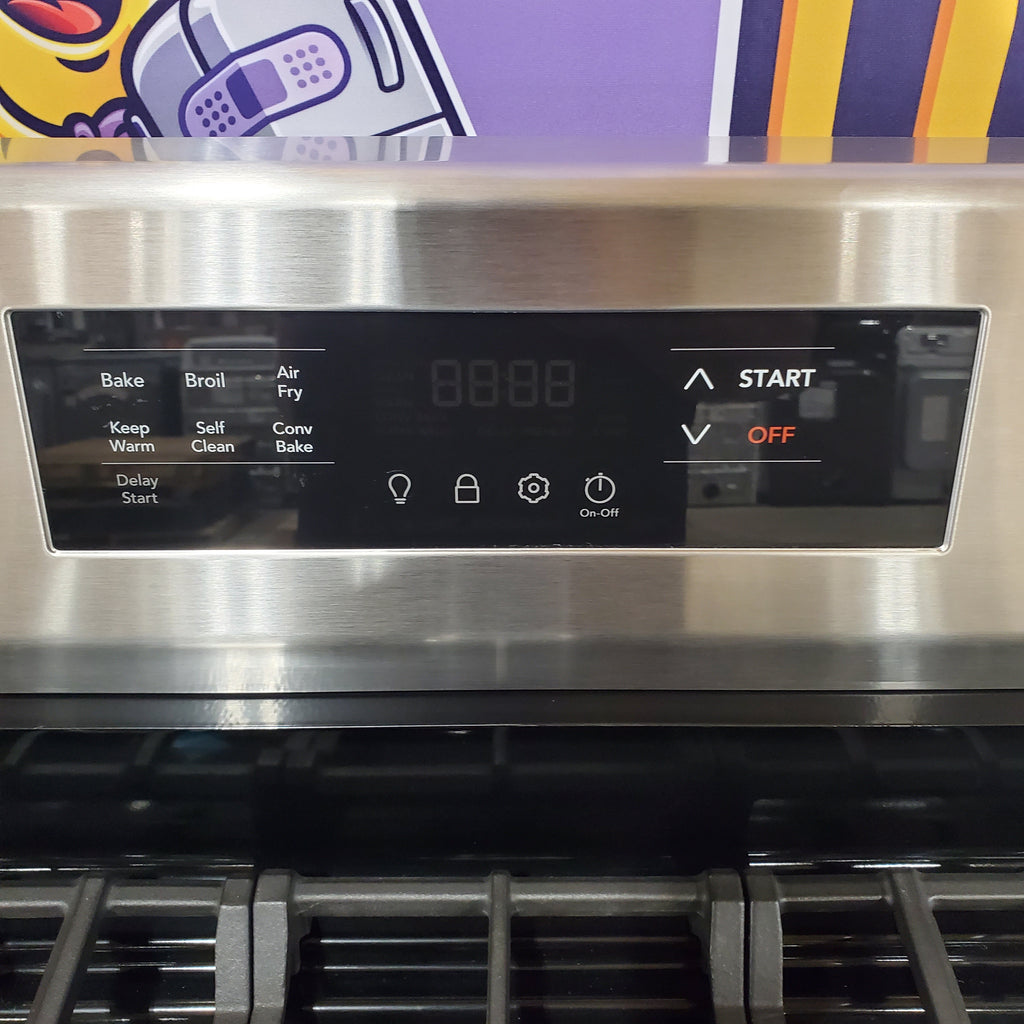 Frigidaire Stainless Steel Gas Range with Air Fry and Five Burner Cooktop 17SD096 - FCRG3083AS - Scratch & Dent (Minor)