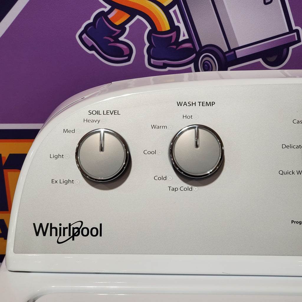 Whirlpool Top Load 3.5 Cu. Ft. Washer with Deep Water Wash Option WTW4816FW - Open Box and Whirlpool Vented 7.0 Cu. Ft. Electric Dryer 16055 - WED4815EW - Open Box