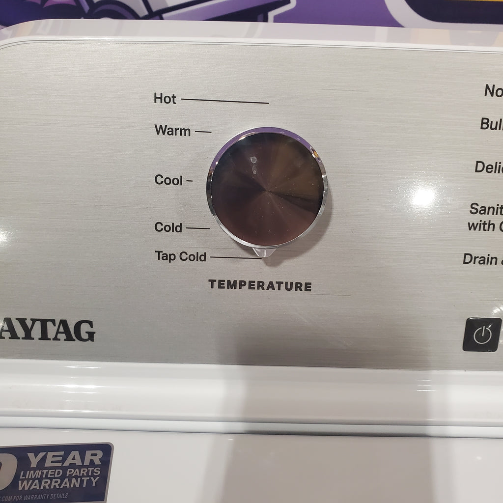 Maytag 4.2 Cu. Ft. Capacity Top Load Washer in White MTW4205SW - Certified Refurbished and MayTag 7.0 cu. ft. Top Load Electric Wrinkle Prevent Dryer 16089 - MED4500MW - Open Box