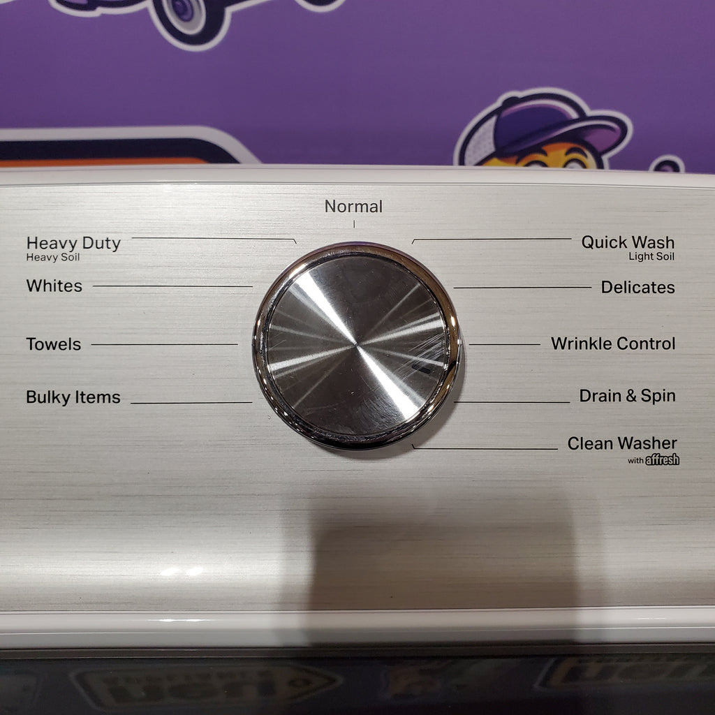 Pictures of Maytag Top Load 4.8 cu ft Washer with Deep Fill and Slow-Close Glass Lid MVW6200KW - Scratch & Dent (Minor) and Maytag 7.0 cu ft Electric Dryer with Moisture Sensing and Quick Dry Cycle 16203 - MED6200KW - Scratch & Dent (Minor) - Neu Appliance Outlet - Discount Appliance Outlet in Austin, Tx