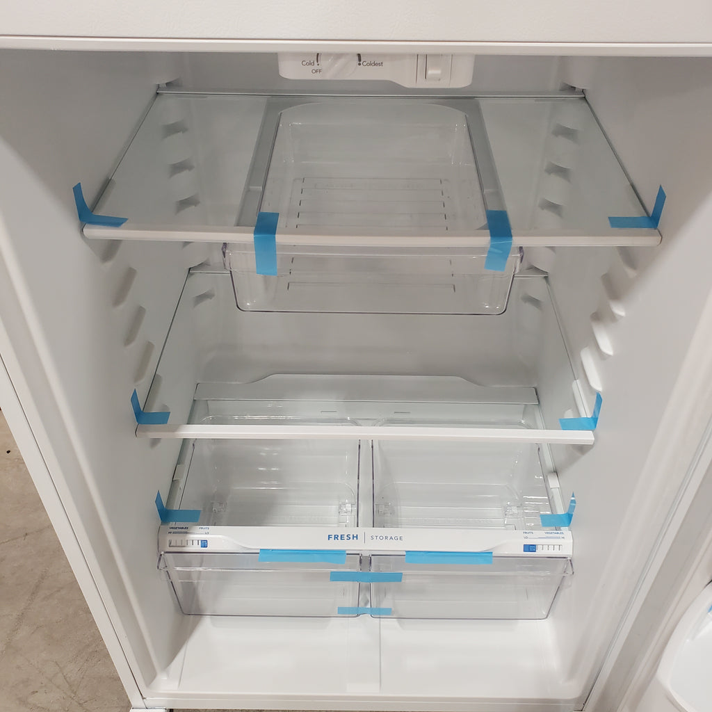 Pictures of Frigidaire 30 in. Width 18.3 cu. ft. Top Freezer Refrigerator with EvenTemp Cooling System in White FFTR1835VW - Scratch & Dent (Minor) - Neu Appliance Outlet - Discount Appliance Outlet in Austin, Tx