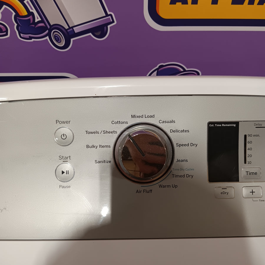GE Top Load 4.0 Cu. Ft. Capacity Washer with Stainless Steel Wash Basket GTW325ASWWW - New in Box and GE 7.4-cu ft Vented Electric Dryer in White 16256 - GTD72EBSNWS - Certified Refurbished