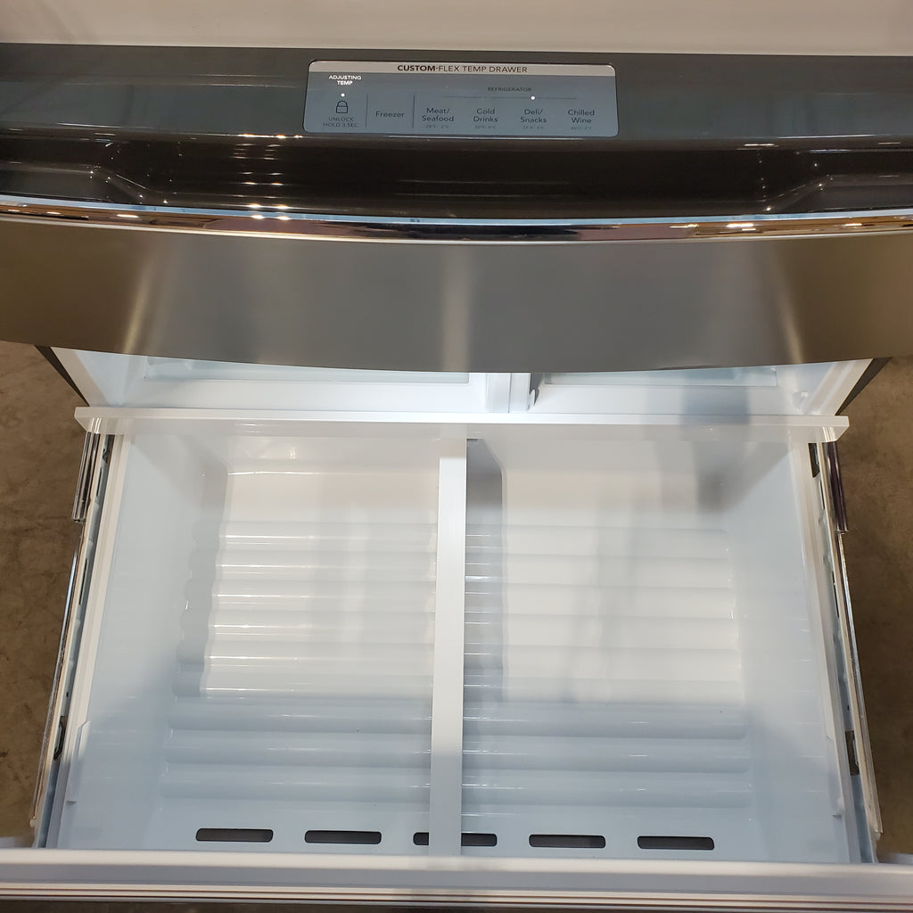 Pictures of Frigidaire Gallery 26 Cu. Ft. Standard-Depth 4-Door French Door Refrigerator in Fingerprint Resistant Stainless Steel 20534SD725 - GRMS2773AF - Scratch & Dent (Moderate) - Neu Appliance Outlet - Discount Appliance Outlet in Austin, Tx