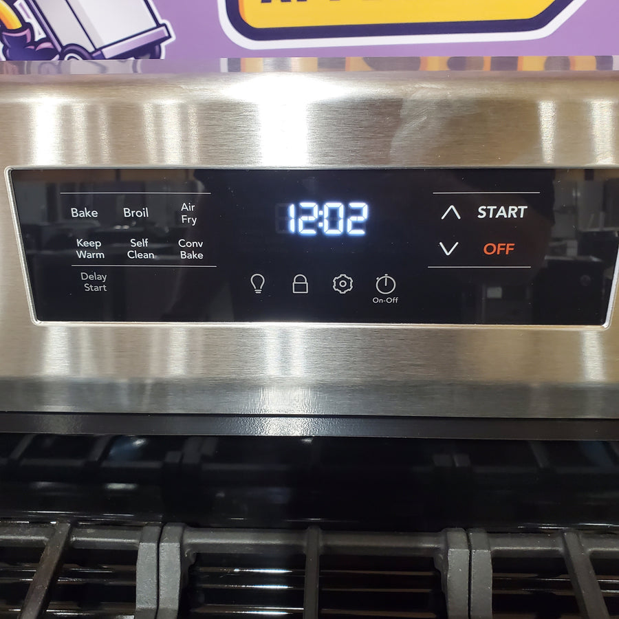 Frigidaire Stainless Steel Gas Range with Air Fry and Five Burner Cooktop 20534SD693 - FCRG3083AS - Scratch & Dent (Moderate)