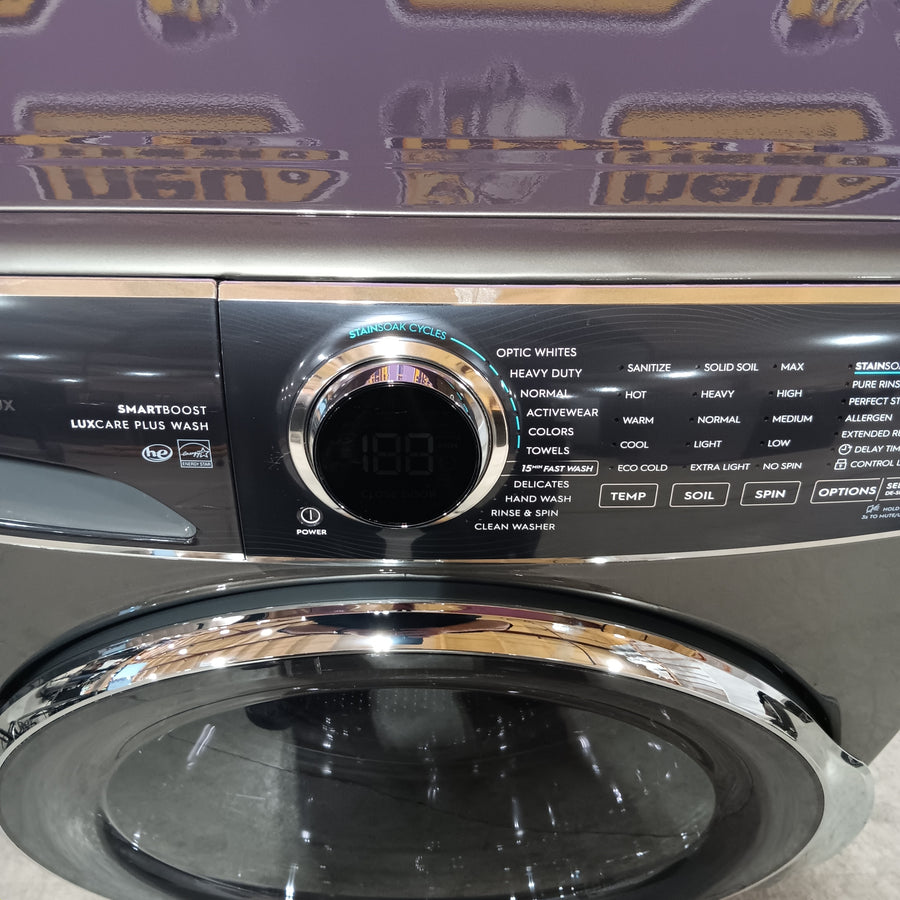 Electrolux Titanium Front Load 600 Series 4.5 Cu. Ft. Washer with Smartboost ELFW7637AT - Open Box and Electrolux Frontload Electric Steam Dryer 16287 - ELFE7537AT - Open Box