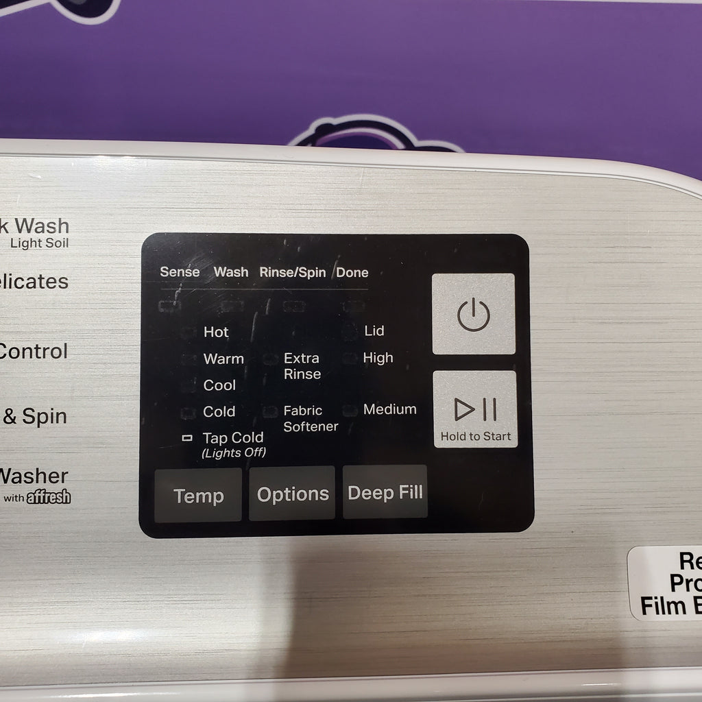 Pictures of Maytag Top Load 4.8 cu ft Washer with Deep Fill and Slow-Close Glass Lid 30131SD35 - MVW6200KW - Scratch & Dent (Major) - Neu Appliance Outlet - Discount Appliance Outlet in Austin, Tx
