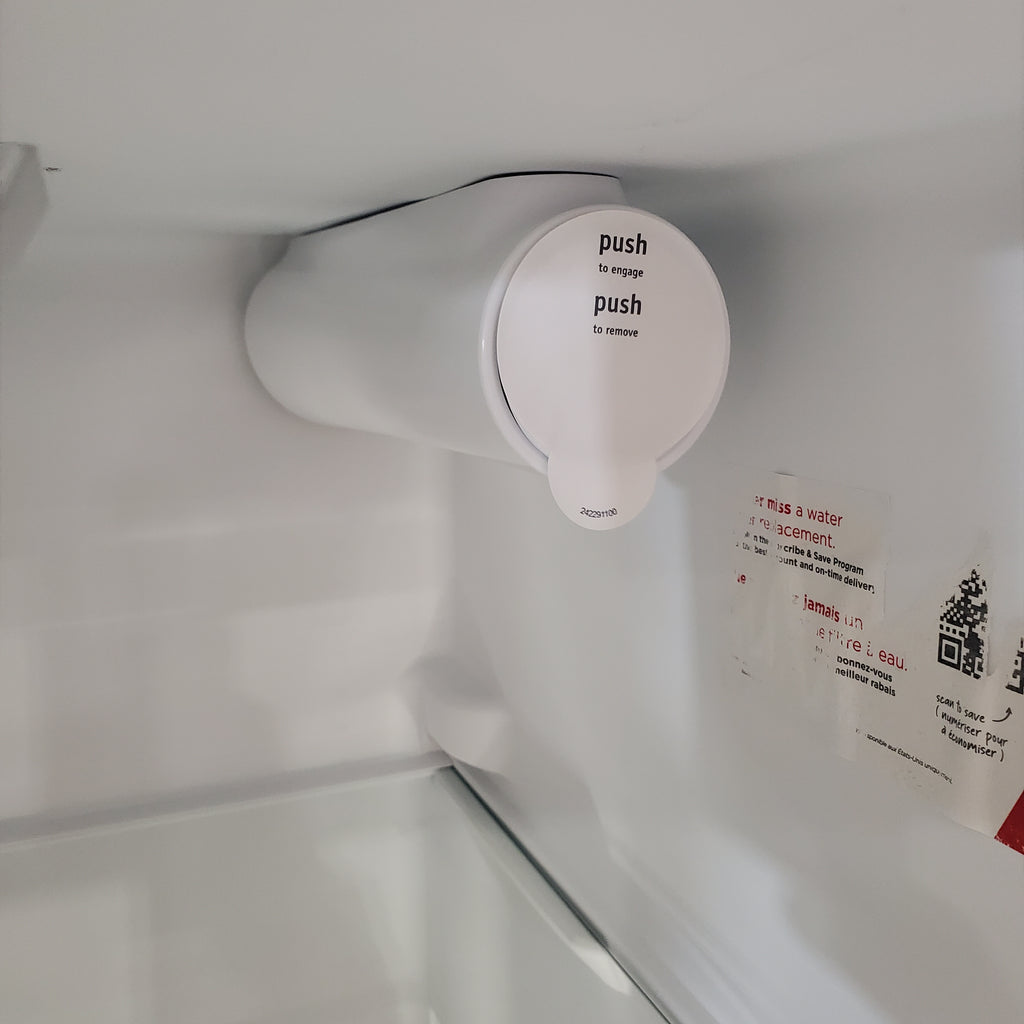 Pictures of Frigidaire 25.6 cu. ft. ENERGY STAR Side by Side Refrigerator with Exterior Water and Ice Dispenser in Stainless Steel FRSS2623AS - Scratch & Dent (Minor) - Neu Appliance Outlet - Discount Appliance Outlet in Austin, Tx
