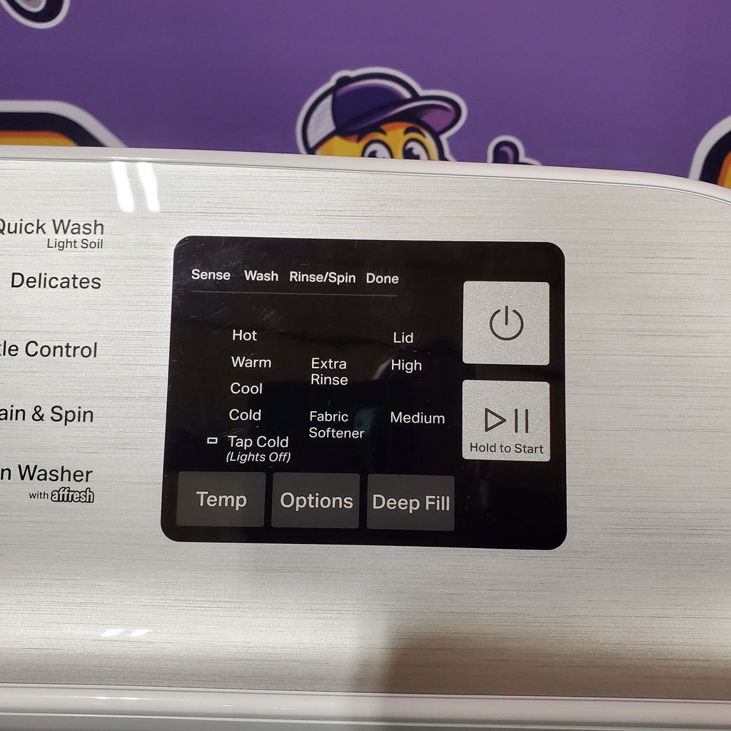 Pictures of Maytag Top Load 4.8 cu ft Washer with Deep Fill and Slow-Close Glass Lid MVW6200KW - Scratch & Dent (Minor) and Maytag 7.0 cu ft Electric Dryer with Moisture Sensing and Quick Dry Cycle 16168 - MED6200KW - Scratch & Dent (Minor) - Neu Appliance Outlet - Discount Appliance Outlet in Austin, Tx