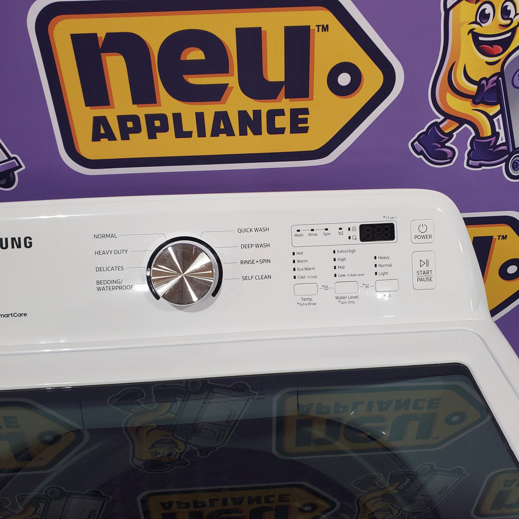 Pictures of Samsung 4.5 cu. ft. Top Load Washer with Vibration Reduction Technology+ in White 1CR04118 - WA45T3200AW - Certified Refurbished - Neu Appliance Outlet - Discount Appliance Outlet in Austin, Tx