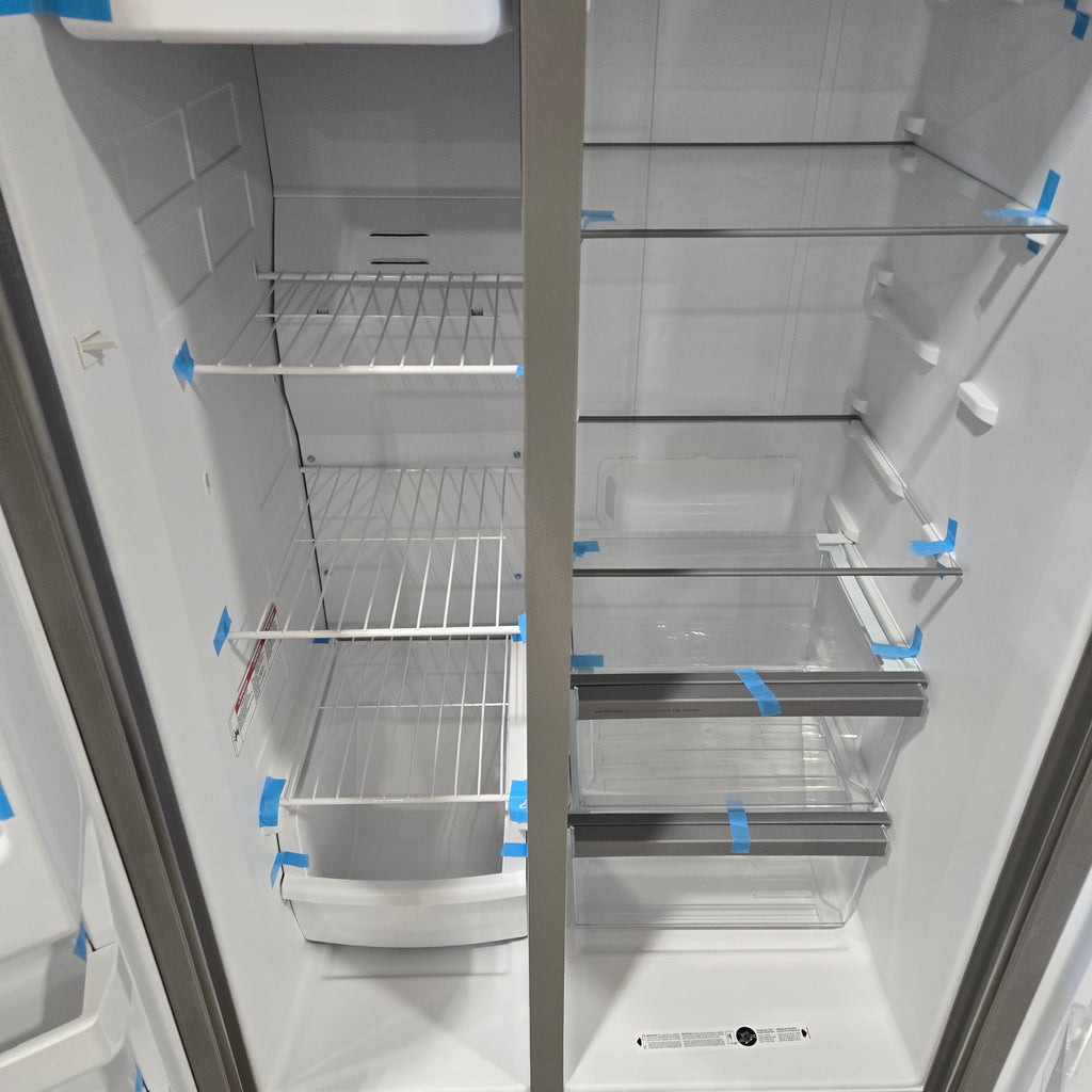 Pictures of Whirlpool 36' Wide Fingerprint Resistant Stainless Steel 24 cu ft Capacity Side By Side Refrigerator with Ice and Water Dispenser - Scratch and Dent (Minor) - Neu Appliance Outlet - Discount Appliance Outlet in Austin, Tx