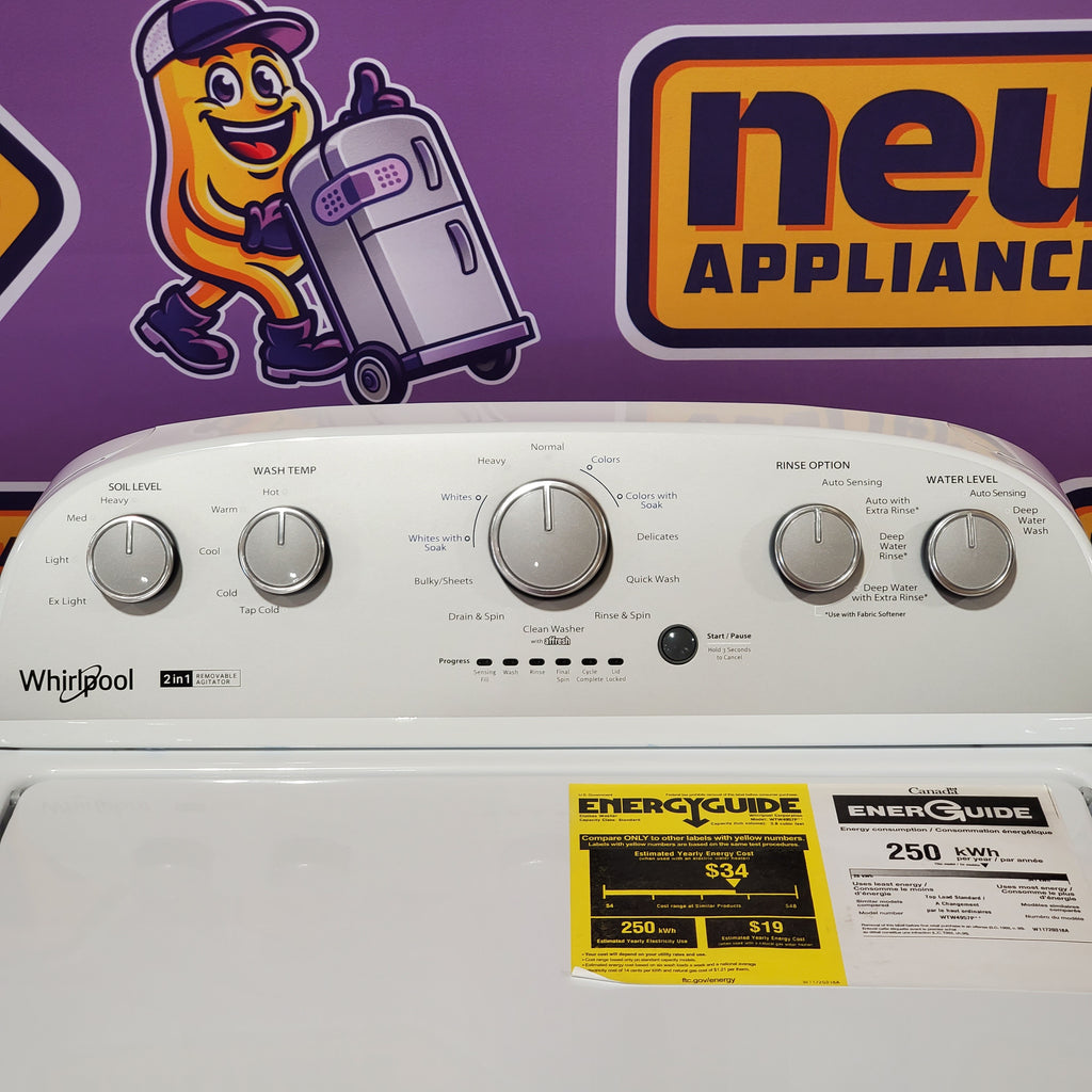Pictures of Whirlpool Top Load 3.8 Cu. Ft. Washer with 2 in 1 Removable Agitator in White WTW4957PW - Open Box - Neu Appliance Outlet - Discount Appliance Outlet in Austin, Tx
