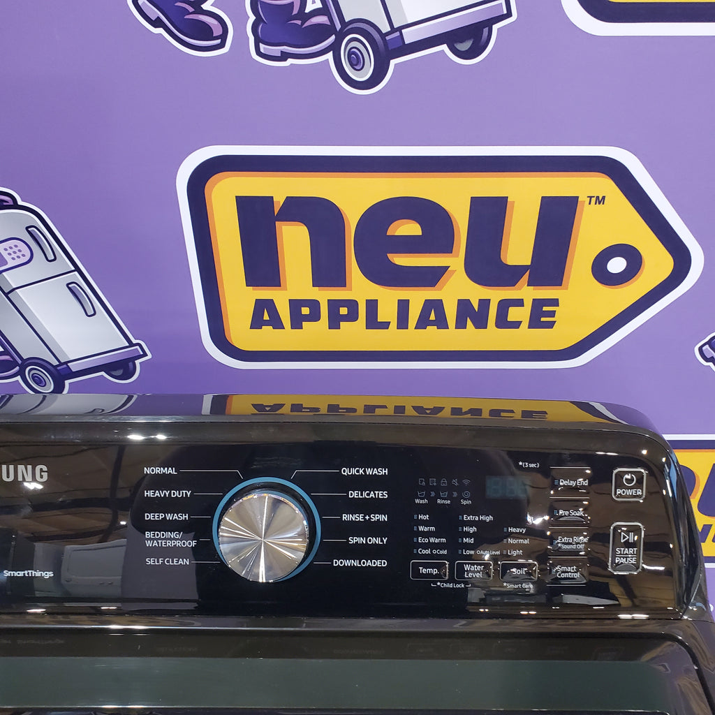 Pictures of Samsung 4.7 cu. ft. Large Capacity Smart Top Load Washer with Active WaterJet in Brushed Black WA47CG3500AVA4 - Scratch & Dent (Minor) - Neu Appliance Outlet - Discount Appliance Outlet in Austin, Tx