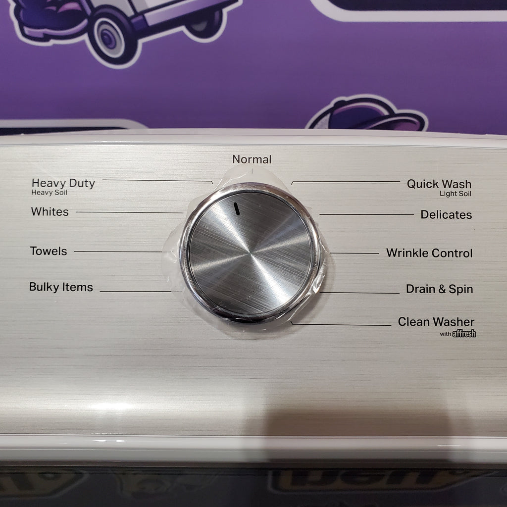 Pictures of Maytag Top Load 4.8 cu ft Washer with Deep Fill and Slow-Close Glass Lid MVW6200KW - Scratch & Dent (Moderate) and Maytag 7.0 cu ft Gas Dryer with Moisture Sensing and Quick Dry Cycle 16175 - MED6200KW - Scratch & Dent (Minor) - Neu Appliance Outlet - Discount Appliance Outlet in Austin, Tx