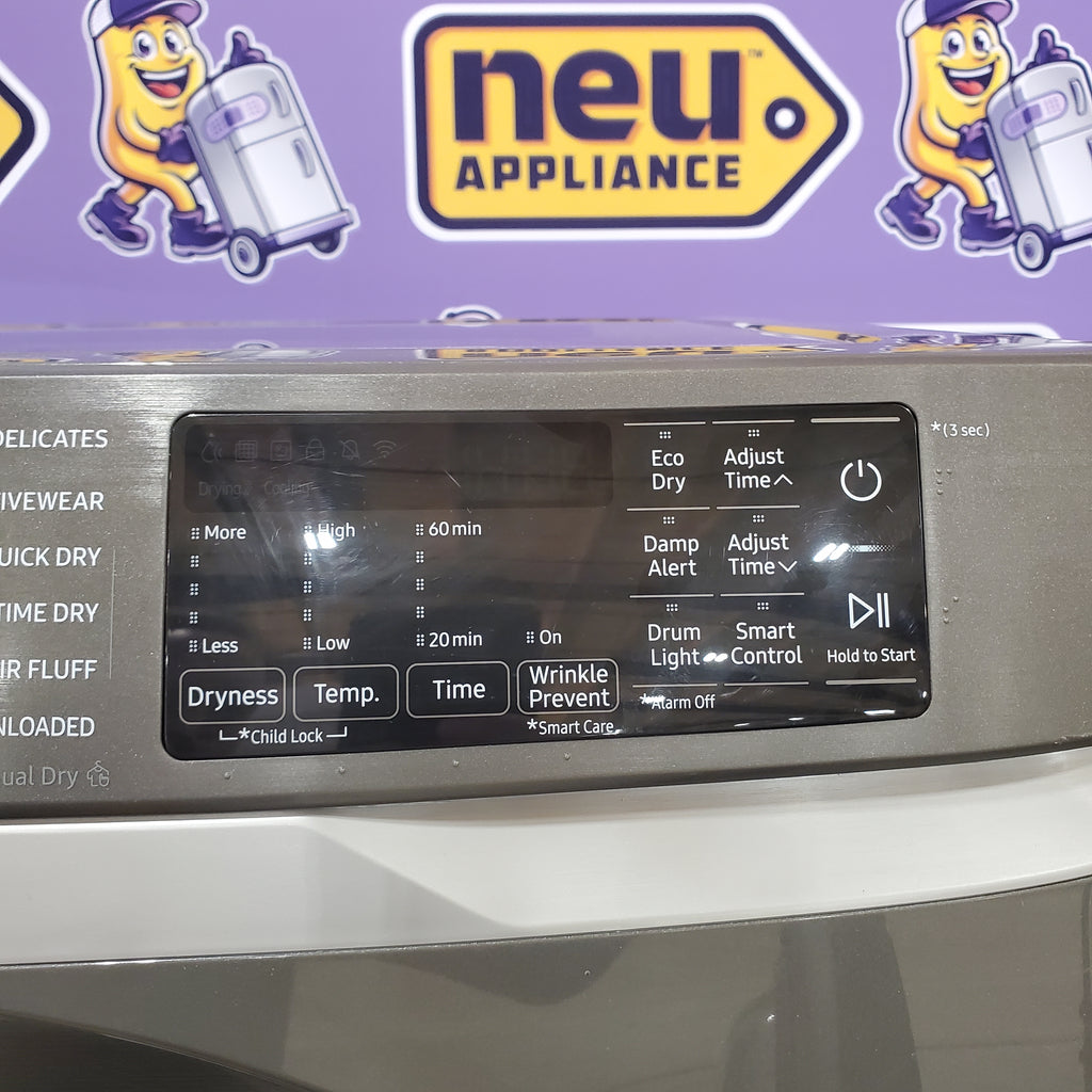 Samsung 7.5 cu. ft. Front Load Electric Dryer with Steam 25136SD620 - DVE45B6300P - Scratch & Dent (Minor)