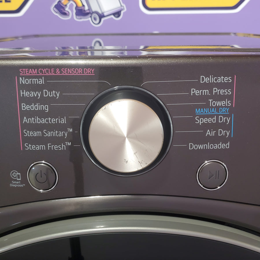 LG Front Load 4.5 Cu. Ft. Washer with TurboWash 360 Technology WM4000HBA - Scratch & Dent (Minor) and LG Smart Wi-Fi Enabled Front Load Electric 7.4 Cu. Ft. Dryer with TurboSteam 16202 - DLEX4000B - Scratch & Dent (Major)