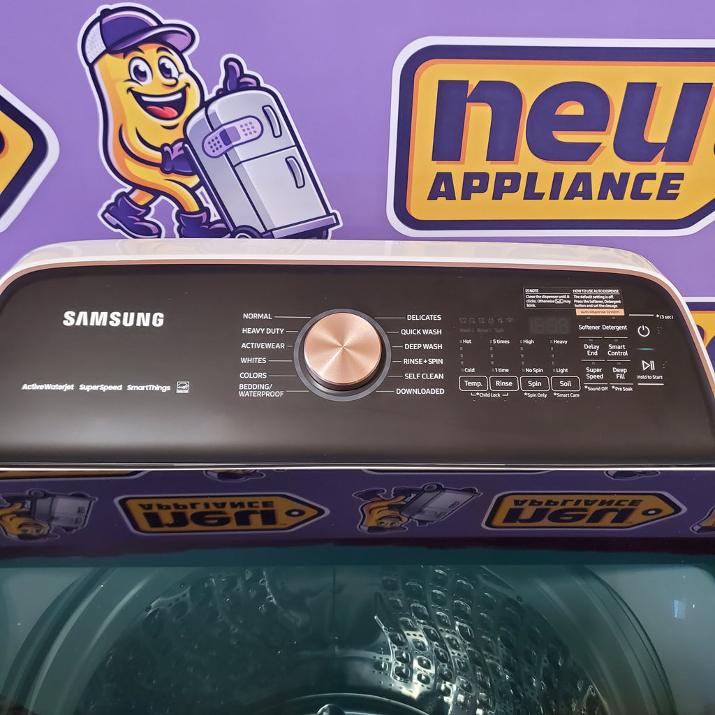 Pictures of Samsung Smart Top Load 5.5 Cu. Ft. with Auto Dispense Washer WA55CG7500AE - Open Box - Neu Appliance Outlet - Discount Appliance Outlet in Austin, Tx