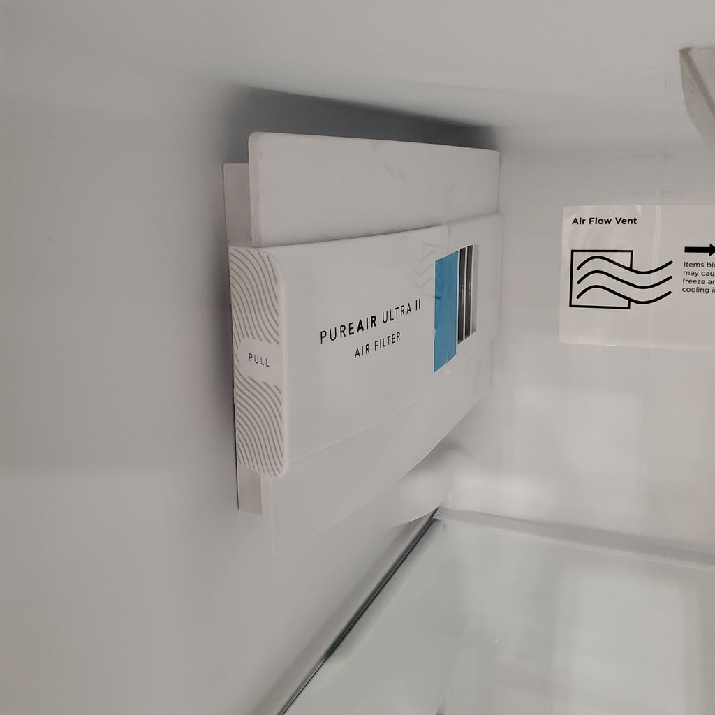 Pictures of Frigidaire 33" Wide 22.3 cu. ft. ENERGY STAR Side by Side Refrigerator Stainless Steel with Exterior Water and Ice Dispenser 20SD105 - FRSS2323AS - Scratch & Dent (Minor) - Neu Appliance Outlet - Discount Appliance Outlet in Austin, Tx