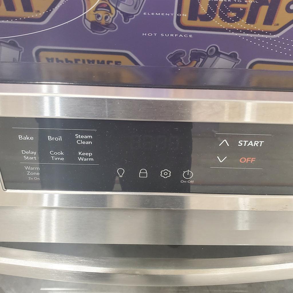 Pictures of Frigidaire Stainless Steel Electric 5 Burner 30 Inch Range with Steam Clean and Even Baking Technology FCFE3062AS - Open Box - Neu Appliance Outlet - Discount Appliance Outlet in Austin, Tx