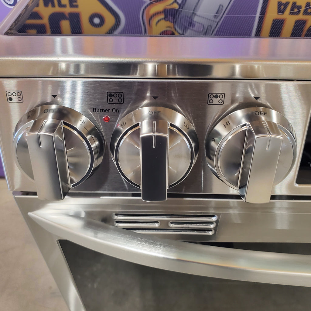 Pictures of LG 6.3 cu. ft. Smart Wi-Fi Enabled ProBake Convection® InstaView® Electric Slide-In Range with Air Fry LSEL6335FE - Open Box - Neu Appliance Outlet - Discount Appliance Outlet in Austin, Tx