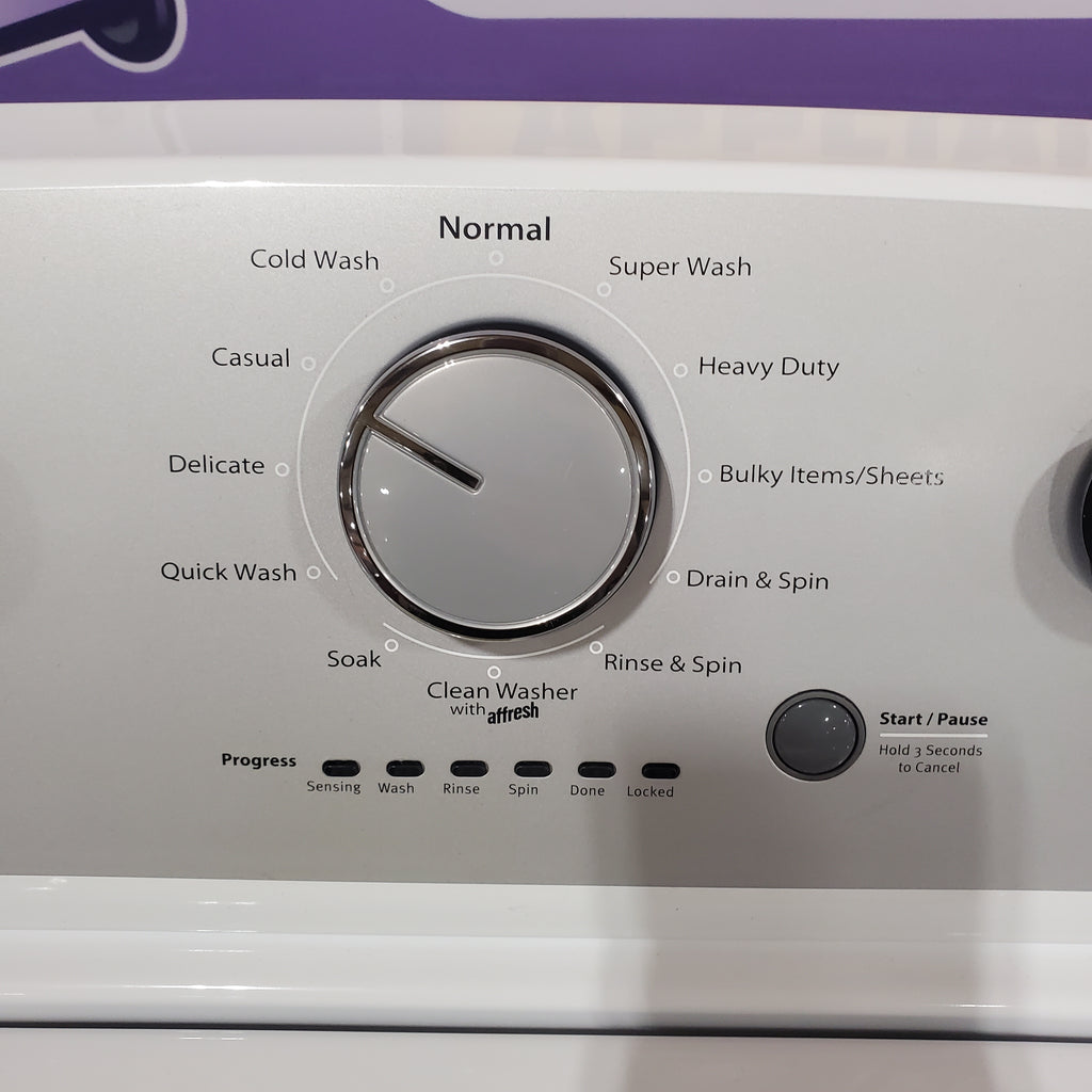 Pictures of Whirlpool Top Load 3.5 Cu. Ft. Washer with Deep Water Wash Option WTW4816FW - Open Box and Whirlpool Vented 7.0 Cu. Ft. Electric Dryer 16129 - WED4815EW - Open Box - Neu Appliance Outlet - Discount Appliance Outlet in Austin, Tx