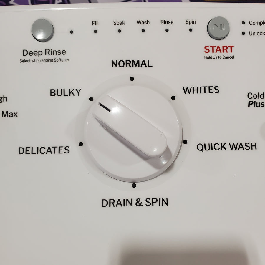 Hotpoint® 4.0 cu. ft. Capacity Washer with Cold Plus and Water Level Control HTW265ASWWW - Scratch & Dent (Major) and Hotpoint 6.2 cu. ft. Capacity Electric Dryer with Up To 120 ft. Venting and Shallow Depth 16178 - HTX26EASWWW - Scratch & Dent (Minor)