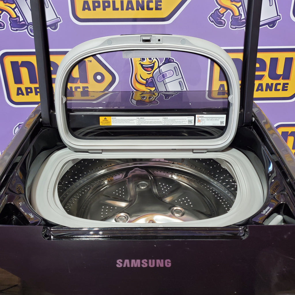 Pictures of Samsung 5.5 cu. ft. Smart Washer with FlexWash™ in Black Stainless Steel 31132SD69 - WV55M9600AV - Scratch & Dent (Minor) - Neu Appliance Outlet - Discount Appliance Outlet in Austin, Tx