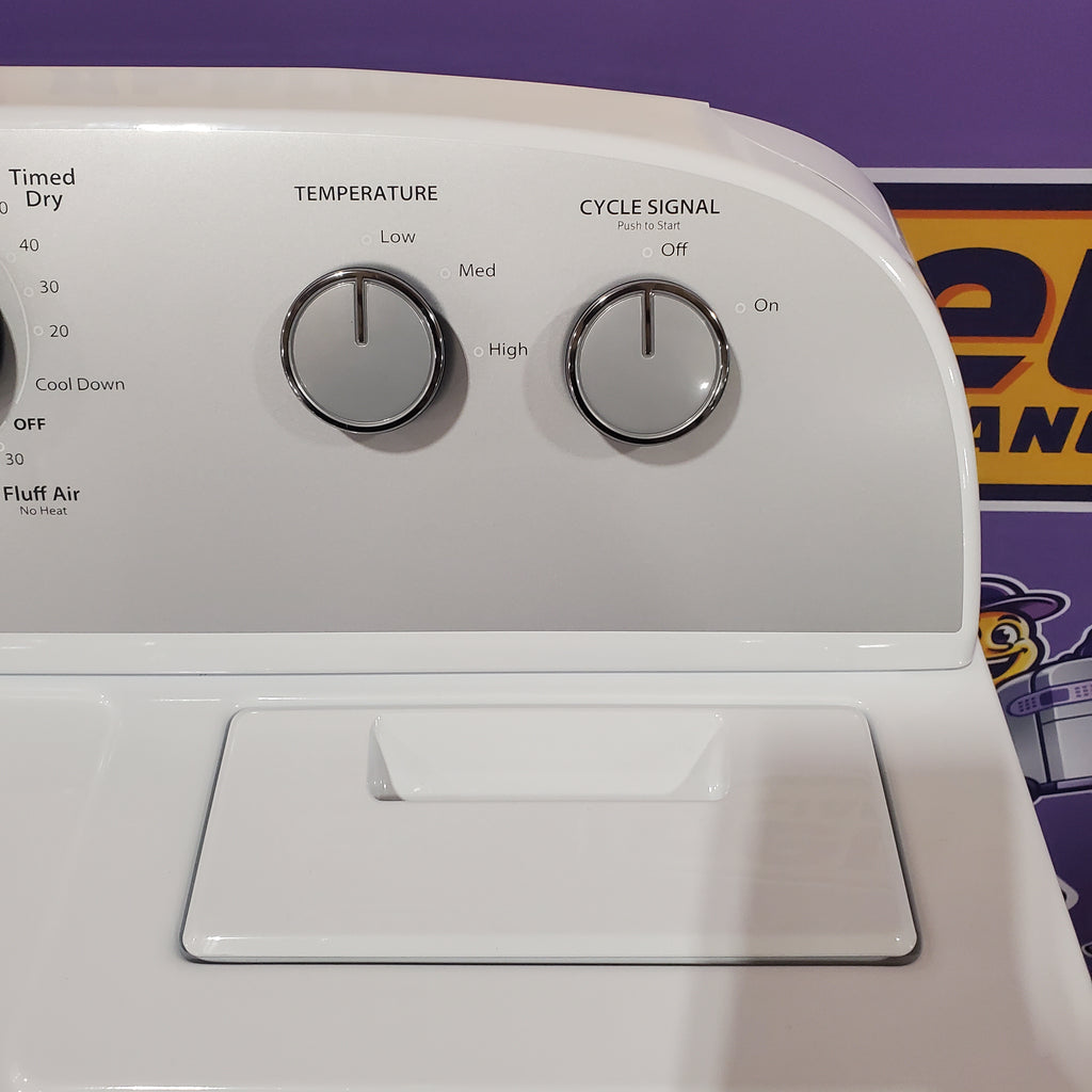 Pictures of Whirlpool Top Load 3.5 Cu. Ft. Washer with Deep Water Wash Option WTW4816FW - Open Box and Whirlpool Vented 7.0 Cu. Ft. Electric Dryer 16110 - WED4815EW - Open Box - Neu Appliance Outlet - Discount Appliance Outlet in Austin, Tx