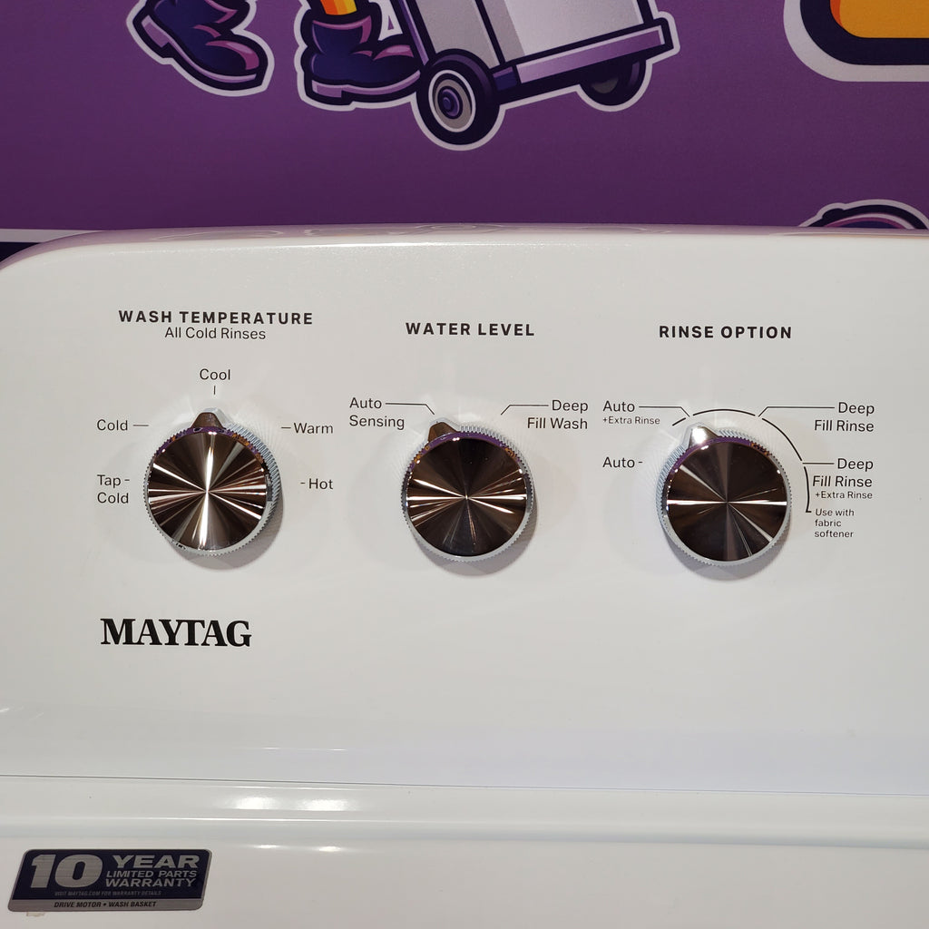 Maytag Top Load 3.8 cu. ft. Washer with Deep Fill and Quick Wash Cycle 3SD783 - MVW4005SW - Scratch & Dent (Minor)