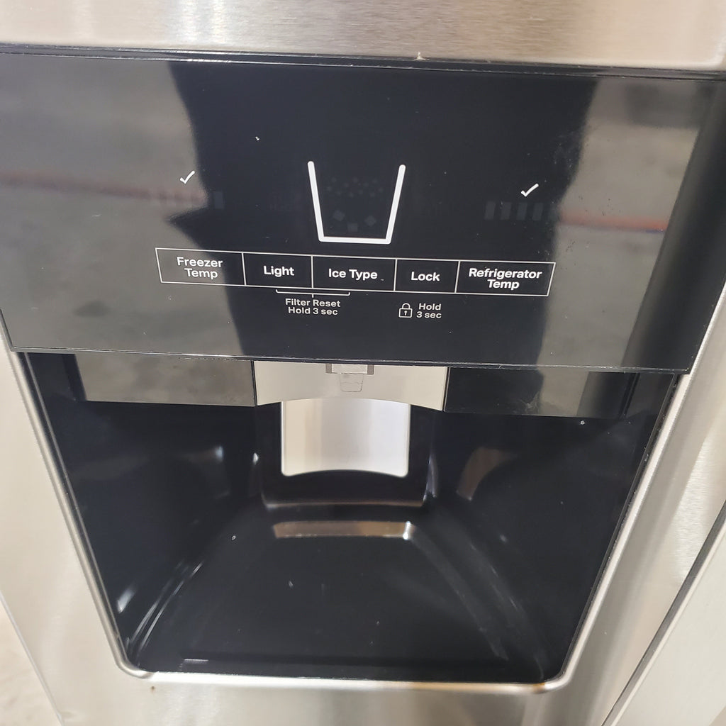 Pictures of 33 in. Wide Fingerprint-Resistant Stainless Steel Whirlpool 21.4 cu. ft. Side by Side Refrigerator with In Door Ice and Water Dispenser WRS321SDHZ - Certified Refurbished - Neu Appliance Outlet - Discount Appliance Outlet in Austin, Tx