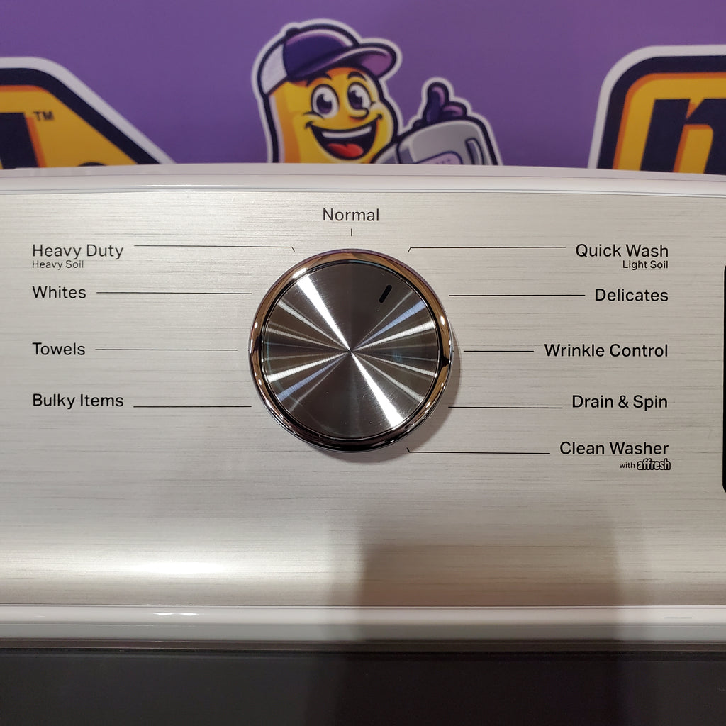 Pictures of Maytag Top Load 4.8 cu ft Washer with Deep Fill and Slow-Close Glass Lid MVW6200KW - Scratch & Dent (Moderate) and Maytag 7.0 cu. ft Top Load Gas Dryer with Moisture Sensing 16199 - MGD6200KW - Scratch and Dent (Moderate) - Neu Appliance Outlet - Discount Appliance Outlet in Austin, Tx