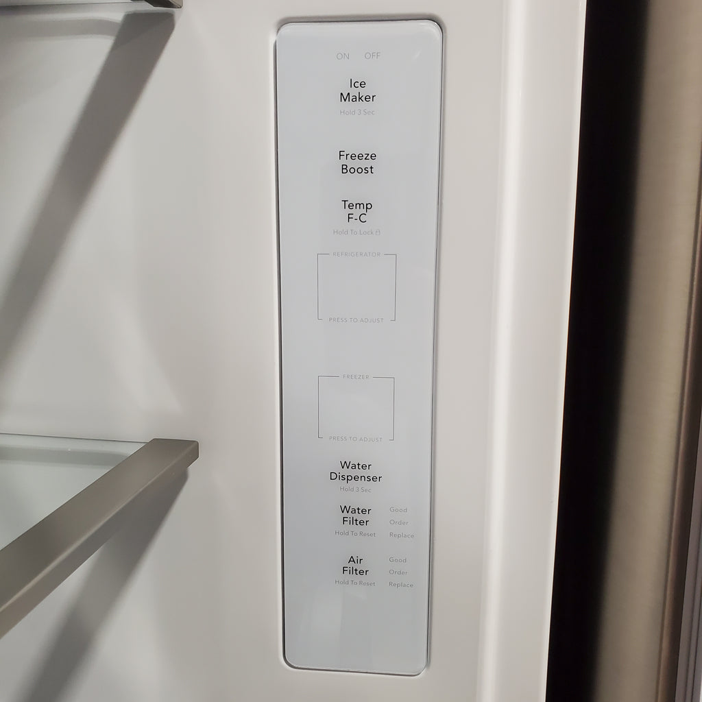 Frigidaire Gallery 20 Cu. Ft. 30" Wide Standard-Depth French Door Refrigerator in Stainless Steel 20SD80 - GRFN2023AF - Scratch & Dent (Minor)