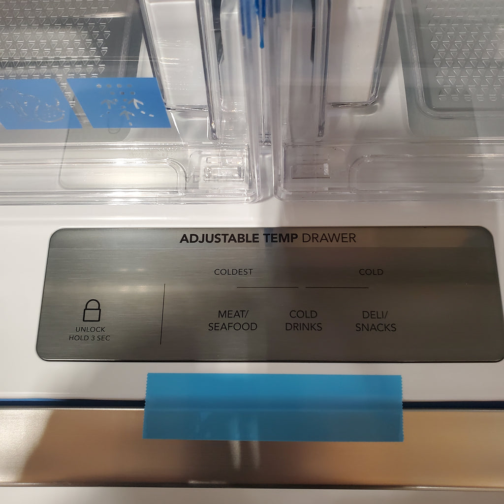 Pictures of Frigidaire 27.8-cu ft ENERGY STAR French Door Refrigerator with Dual Ice Maker in Fingerprint Resistant Stainless Steel 3SD1059 - GRFS2853AF - Scratch & Dent (Moderate) - Neu Appliance Outlet - Discount Appliance Outlet in Austin, Tx