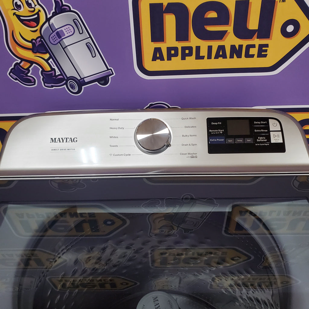 Pictures of Maytag 5.2 Cu. Ft. Top Load Agitator Washer with Extra Power and Smart Appliance MTW6205RW - Open Box and Maytag 7.4 Cu. Ft. Top Load Electric Dryer with Extra Power and Advanced Moisture Sensing 16124 - MED6205RW - Open Box - Neu Appliance Outlet - Discount Appliance Outlet in Austin, Tx